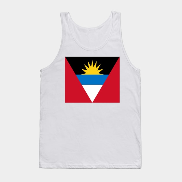 Antigua and Barbuda Flag Tank Top by flag for all